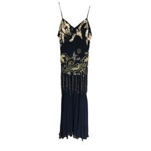 Zimble Beaded Evening Gown